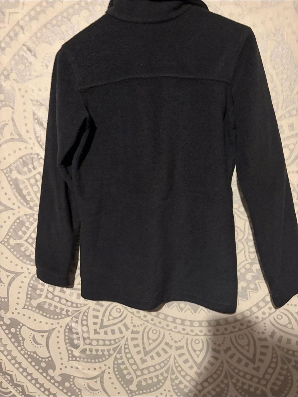 Columbia Fleece Jacket Girls Youth Large 14/16 Black Full Zip Benton Springs